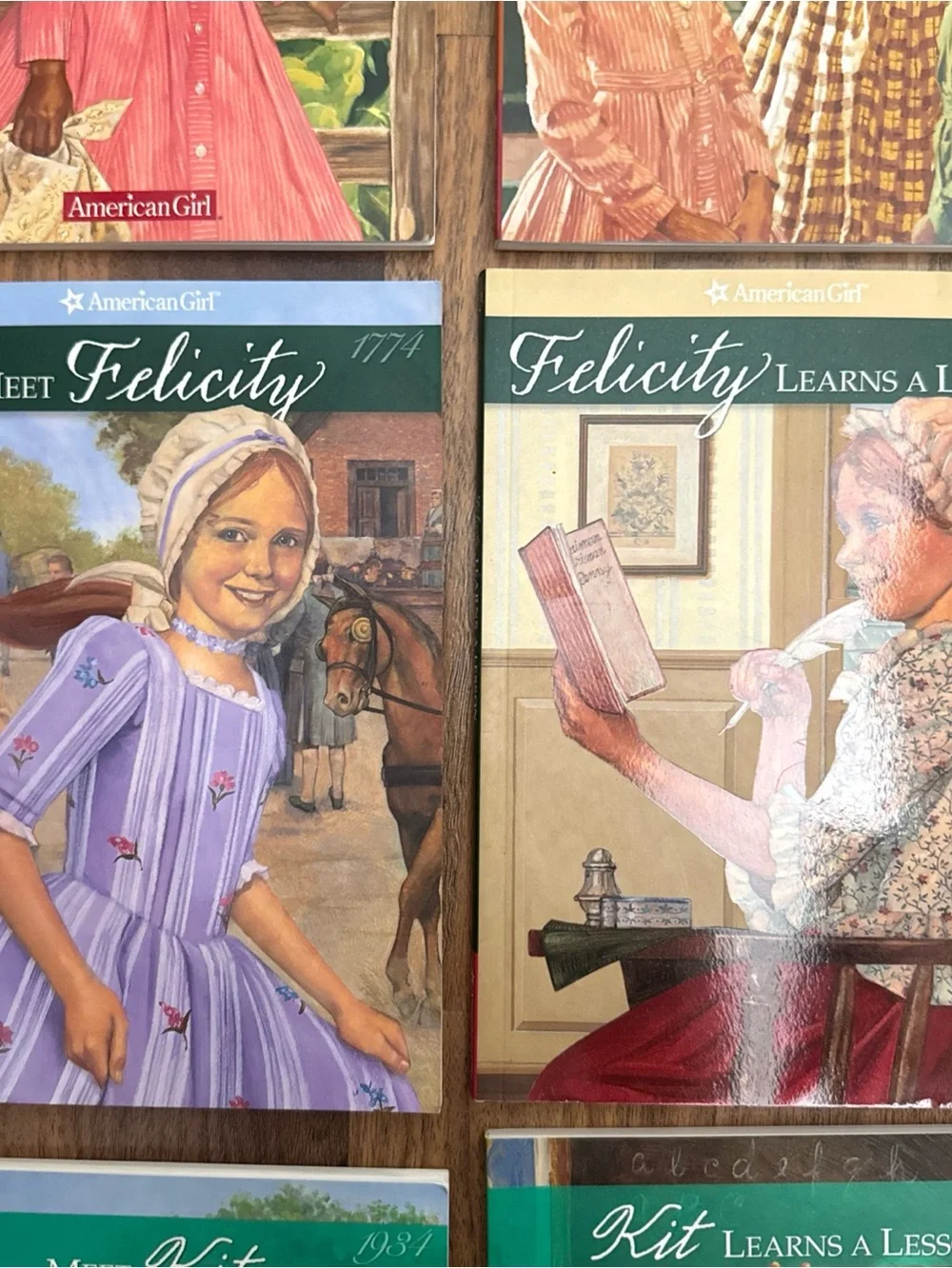 American Girl Books Lot of 11 Meets Learns a Lesson Samantha Kit Felicity Kaya &